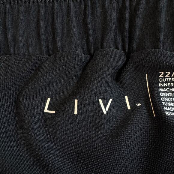 Lane Bryant Livi Womens Active Skorts Size 22/24 Drawstring Workout Black - Picture 5 of 7